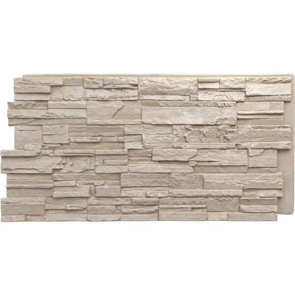 Ekena Millwork Cascade Stacked Stone, StoneWall Faux Stone Siding Panel PNU24X48CASS - main